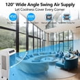 thumbnail image 5 of QinaQin 3000 CFM Evaporative Air Cooler, Swamp Cooler with Remote Control and 4 Ice Packs, 3 Wind Speeds and Modes, 12H Timer, Air Cooler for Outdoor/Indoor Use, 10.3 Gallon, 5 of 7