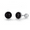 Black, variant on TANGPOET Black Stud Earrings Carnelian Crystal Earring 925 Sterling Silver Hypoallergenic for Women