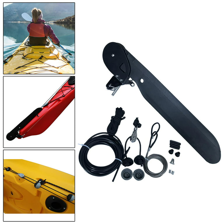 Kayak Rudder, Fishing Watercraft Canoe Nylon Boat Rudder Replacement Parts Foot Control Steering System for Kayak Accessories, Size: Length 510mm