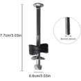 thumbnail image 1 of Paquete de 12 espaciadores de acero galvanizado para trampolín - Tornillos de cabeza cuadrada LingWen 8390615552257, 1 of 1