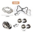 thumbnail image 4 of Juegos de rompecabezas Brain Teaser GVKES Fun Metal para adultos mayores de 12 años, 4 of 5
