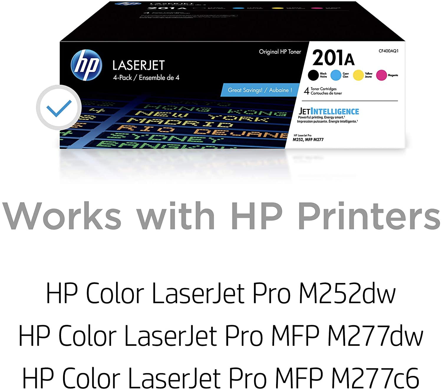HP (CF400AQ1) Multicolor Original LaserJet Toner Cartridges - Walmart.com
