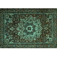thumbnail image 1 of Ahgly Company Indoor Rectangle Persian Turquoise Blue Traditional Area Rugs, 5' x 8', 1 of 4