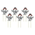 thumbnail image 3 of EHJRE Lady Birthday Cake Toppers 6pcs 10-80 Pattern Decors Celebrating Crafts Cake Black 80, 3 of 9