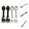 thumbnail image 4 of 4pcs Multi-functional Camping Sporks Stainless Steel Functional Camping Spoon Forks, 4 of 9