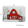 thumbnail image 3 of Tapis En Mousse À Mémoire De Forme Avec Impression Numérique (WinterS Coming - Barn In Winter), 3 of 3