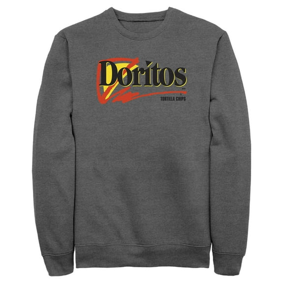 Men's Doritos 90s Logo  Sweatshirt Charcoal Heather Small
