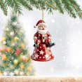 thumbnail image 1 of Acrylic Christmas Santa and Deer Bag Keychain Pendant for Car Rearview Decoration Festive Holiday Ornament Accessory, 1 of 6