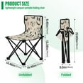 thumbnail image 3 of WOBOGO Cute Little Panda Camping Chair Convenient Four Corner Backrest Folding Stool Can Hold Up to 220lbs, 3 of 8