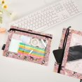 thumbnail image 2 of FORMRS 2 Pack Pencil Pouch for 3 Ring Binder with Clear Window Zipper Pen Case Stationery Organizer, Pink Floral Horses Pattern, 2 of 6