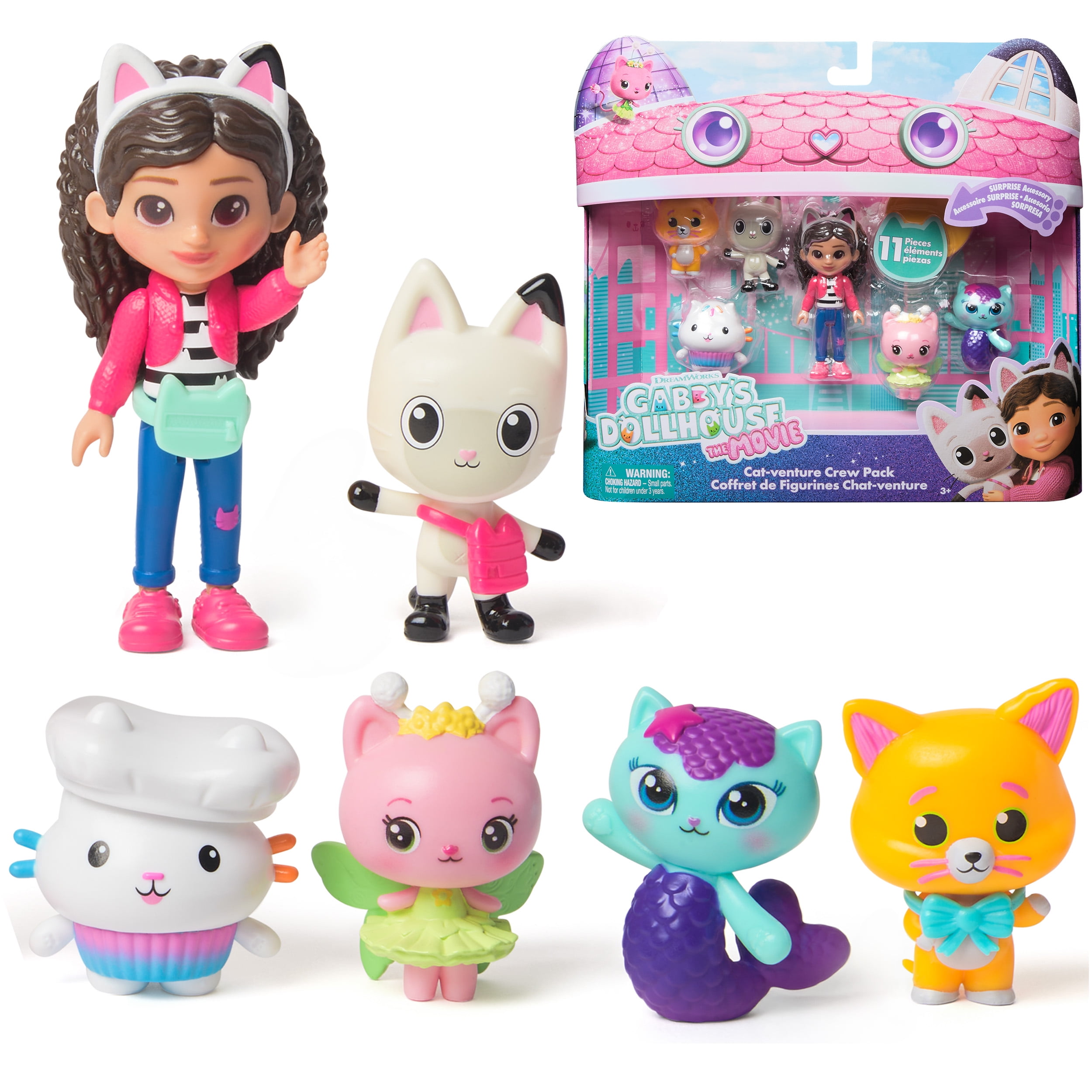 Gabby出品　まとめて Gabby's Dollhouse: The Movie, Cat-venture Crew 11 Piece