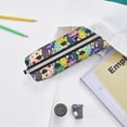 thumbnail image 6 of Fotbe Llamas Colorful Pattern Leather Pencil Case, Pencil Pouch with Durable Zipper, Compact and Stylish Organizer for Stationery, Art Supplies, Travel Essentials, 6 of 7