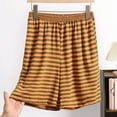 thumbnail image 2 of zbxnLI Plus Size Pajama Shorts for Women Striped Sleep Shorts Elastic Waist Casual Lounge Shorts with Pockets, 2 of 7
