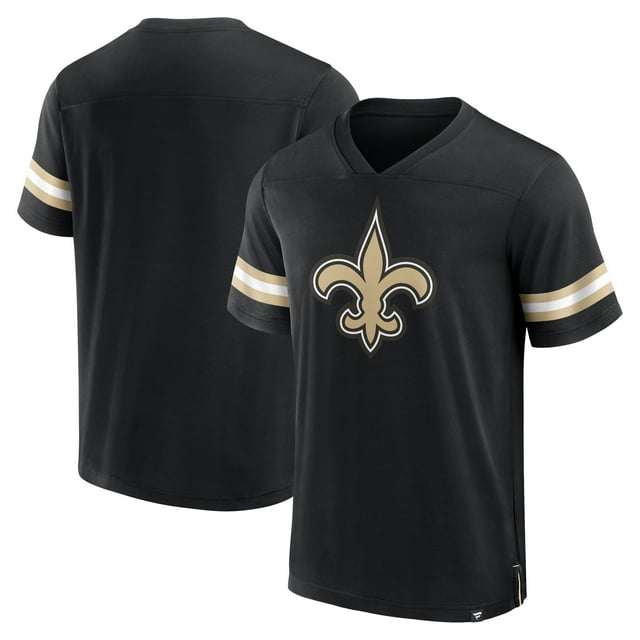 Chandail à Manches Courtes à Col en V Hashmark pour Hommes New Orlean Saints NFL