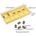 thumbnail image 2 of Milisten 10Pcs APKT11T308- Carbide Inserts 1 x 0.5 x 0.35 in, 2 of 8