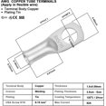 thumbnail image 2 of shiyou-Battery Cable 8 AWG 8 Gauge Wire Made with Tinned Copper Wire Battery Power Inverter Cables with 5/16" Lugs Terminals for Solar Panel Automotive Motorcycle RV Marine 4ft/1.2m, 2 of 4