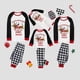 thumbnail image 1 of Pijamas familiares a juego de Navidad, conjunto de pijamas de Dachshund a través de la nieve, gris, 2023, 1 of 3