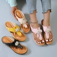 thumbnail image 5 of Ruyang Women Sandals Shoes Comfortable Flip Flops for Women with Arch Support Summer Casual Wedge Rhinestone Sandals for Women, 5 of 7
