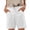 White, variant on Vedolay Plus Size Shorts Womens Perfectly Shaping Hyper Stretch Bermuda Shorts,AG XL