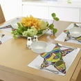 thumbnail image 4 of Ambesonne Popstar Party Place Mats Set of 4, Rainbow Color Art, Standard Size, Multicolor, 4 of 6