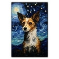 thumbnail image 3 of Thuan Portuguese Podengo Pequeno Dog Art Van Gogh-Inspired - Contemporary Abstract Modern Dog Wall Decor - Dog Painting Canvas Canvas Print 11x17 inches Unframed, 3 of 6