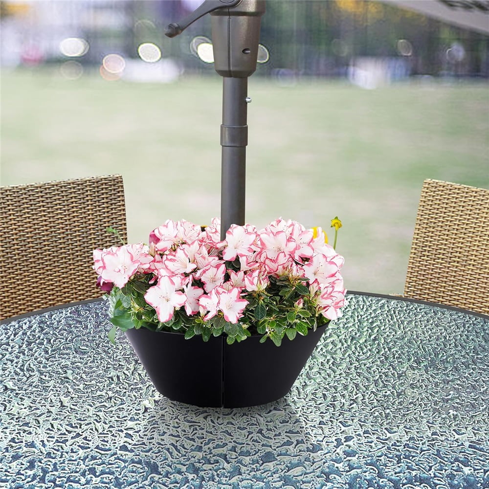 EBaokuup Umbrella Planters - Half Circle Planter Pots with Umbrella Hole - Flower Planters Pots Container for Indoor Outdoor Garden Home Plants