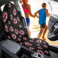 thumbnail image 4 of POLERO Union Jack Lip Print Terry Cloth Car Seat Towel Cover, Waterproof Seat Protector for Cars, Trucks and Vans, Machine Washable, 4 of 7