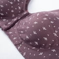 thumbnail image 6 of Lixiuxyad Comfortable Wireless Bra For Mature Women Front Closure Vest Style Plus Size Soft Cup Bra For Everyday Wear,Bras for Women Purple 46, 6 of 7