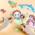 thumbnail image 4 of Children‘s Drawing Roll - Coloring Paper Roll for Kids  Drawing Paper Roll DIY Painting Drawing Color Filling Paper  118*11.8 Inches(No Glue), 4 of 13