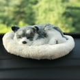 thumbnail image 4 of Realistic Sleeping Dog Stuffed Animal Plush Toy, Lifelike Puppy Figure with Simulated Breathing Motion and Mat, Fluffy Pet Companion for Anxiety Relief Home Decor Graduation Gift, 4 of 6