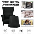 thumbnail image 6 of SHANNA Stretch Wingback Chair Covers, Velvet Wing Chair Slipcover Soft Furniture Covers For Living Room Bedroom Hotel (Black), 6 of 11