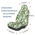 thumbnail image 2 of Lsque Cute Frog Pattern Car Seat Covers for Front Seats , Waterproof Seat Covers for Cars, Sporty Front Seat Covers,Car Seat Cover Protector Front Seats, 2 of 5