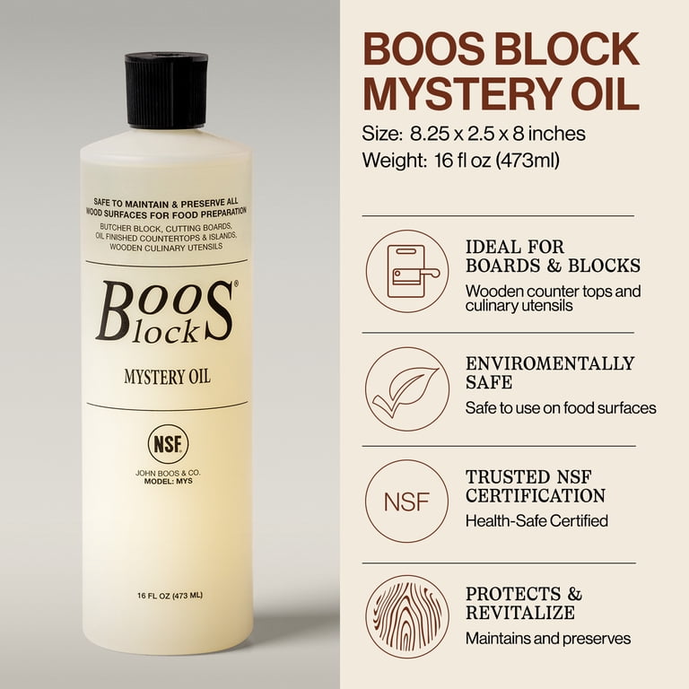 John Boos, Care Set, 16 oz Mystery Oil and 5 oz Board Cream
