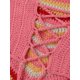 thumbnail image 5 of Lucakuins - Camisola corta con cuello halter para mujer, sin mangas, sin espalda, con estampado de corazón, dobladillo de pañuelo, camisola de ganchillo Lucakuins S-L, 5 of 8