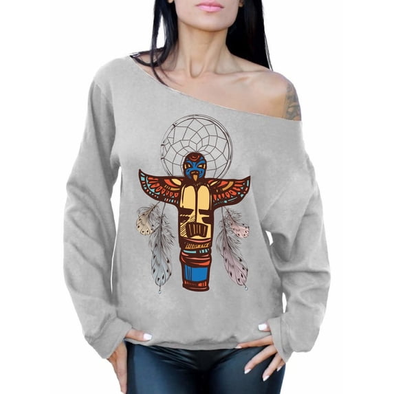 Awkward Styles Dreamcatcher Sweatshirt Tribal Off Shoulder Tops for Women
