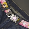 thumbnail image 2 of Comedy Central Belt, Seatbelt Buckle Belt, South Park Princess Kenny Poses and Text Pinks White, 34 to 52 Inches, 2 of 9