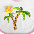 thumbnail image 4 of Inktastic Palm Trees with Cute Smiling Sun Boys or Girls Baby Bib, 4 of 4