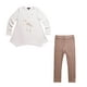 thumbnail image 3 of Playera Y Leggings Color Con Detalles Dorados Imoga blanco 3 Imoga AMBER-F21FL+2, 3 of 3