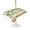 Off White, variant on Outdoor Tablecloth with Umbrella Hole for Patio/Picnic/Party/Camping, Summer Botanical Waterproof Table Cloth Rectangle Table Cover Washable, Acorn Spring Plant Leaves Ombre (60"x 102")