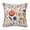 F, variant on Flower Throw Pillow Covers 18x18 Inch Linen Floral Embroidery-Style Printed Pillow Cover Only, Decorative Cushion Case for Sofa Couch Bedroom Home Decor,A