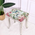 thumbnail image 3 of Xoenoiee Hummingbird Butterfly Flower Print Bar Stool Covers Rectangle Stretch Rectangle Barstool Covers Elastic Chair Seat Slipcovers Saddle Seat Cover Vanity Stool Cover Washable, 2 Pack, 3 of 6