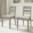 thumbnail image 2 of Castle Place Vintage Style Wooden Dining Chair, Set of 2, White, 2 of 8