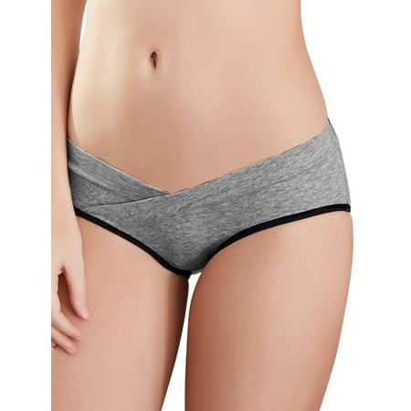 Lavaport Pregnant Women Low Waist Cotton Briefs Underwear