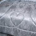 thumbnail image 4 of Raytrue-X Grey Queen Size Comforter Sets All Season Silver Bedding Lightweight Comforter for Queen Bed Silk Quilt Microfiber Comforter Set Blanket Matching 2 Pillow Shams (Full/Queen, 88x88 inches), 4 of 4