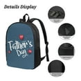 thumbnail image 4 of Best Dad Ever Happy Father's Day Backpack Lunch Bag Pencil Case 3 Pcs Set with Mesh Pocket 02, 4 of 5