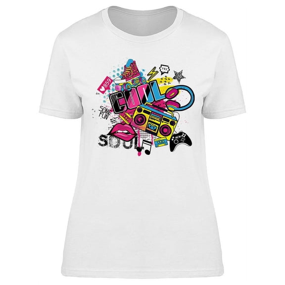 Cool Tape Record T-Shirt Women -Image by Shutterstock, Female Medium