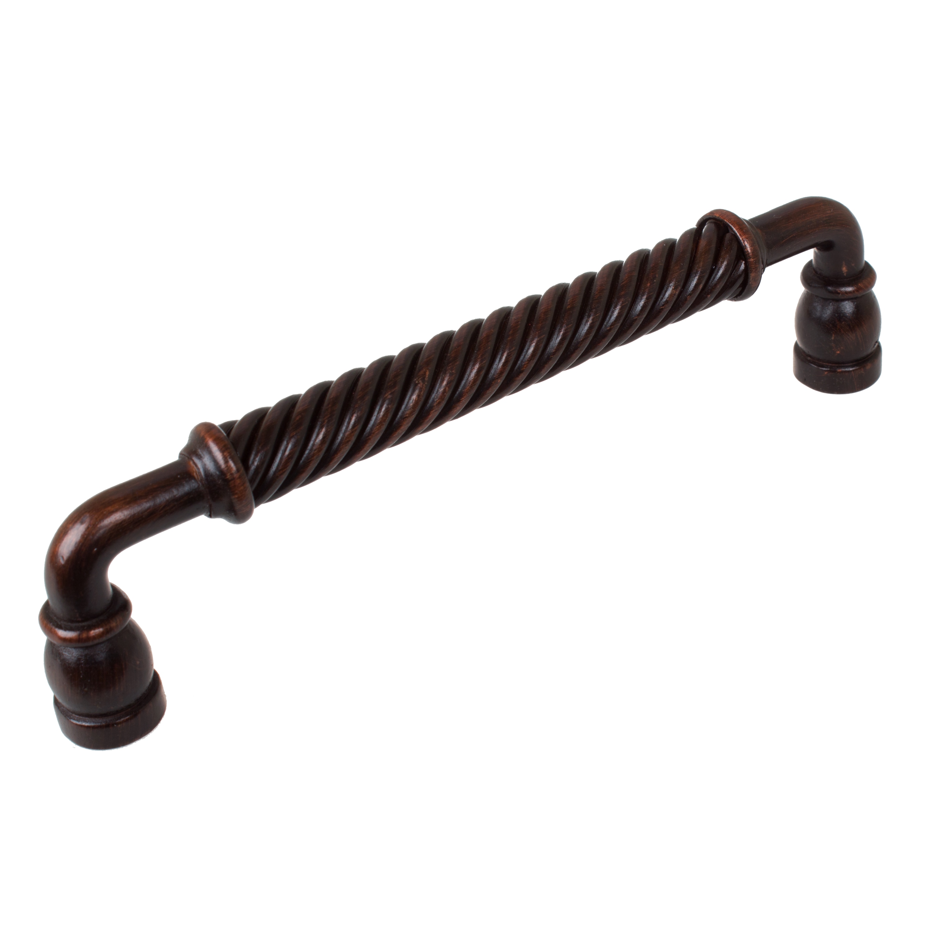 GlideRite 6-1/4 in. Center Rustic Bronze Twisted Cabinet Drawer Pull, Oil Rubbed Bronze - image 1 of 5