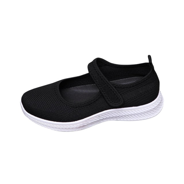 Zapatos de Caminata de Verano Mujeres Mujeres de Moda Casual Primavera Y Verano Malla Respirable Cuña Tacón Zapatos Gruesos con Correa Ajustable Mary