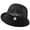 Black, variant on Hfnxid Women's Rolled-Brim Bowler-Style Bucket Hat, Wool-Blend Teardrop-Crown Vintage Cabby Cap, Classic British Retro Floppy-Brim Dress Hat for Autumn