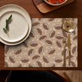 thumbnail image 5 of Football with Symbols Pattern Summer Placemats Table Placemats Set Of 4-Linen Kitchen Washable Placemats Table Mats 11.8"x17.7"Non-Slip Heat Resistant, 5 of 6